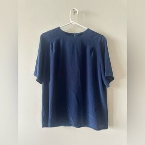 Women’s Christie & Jill navy blouse shirt xl